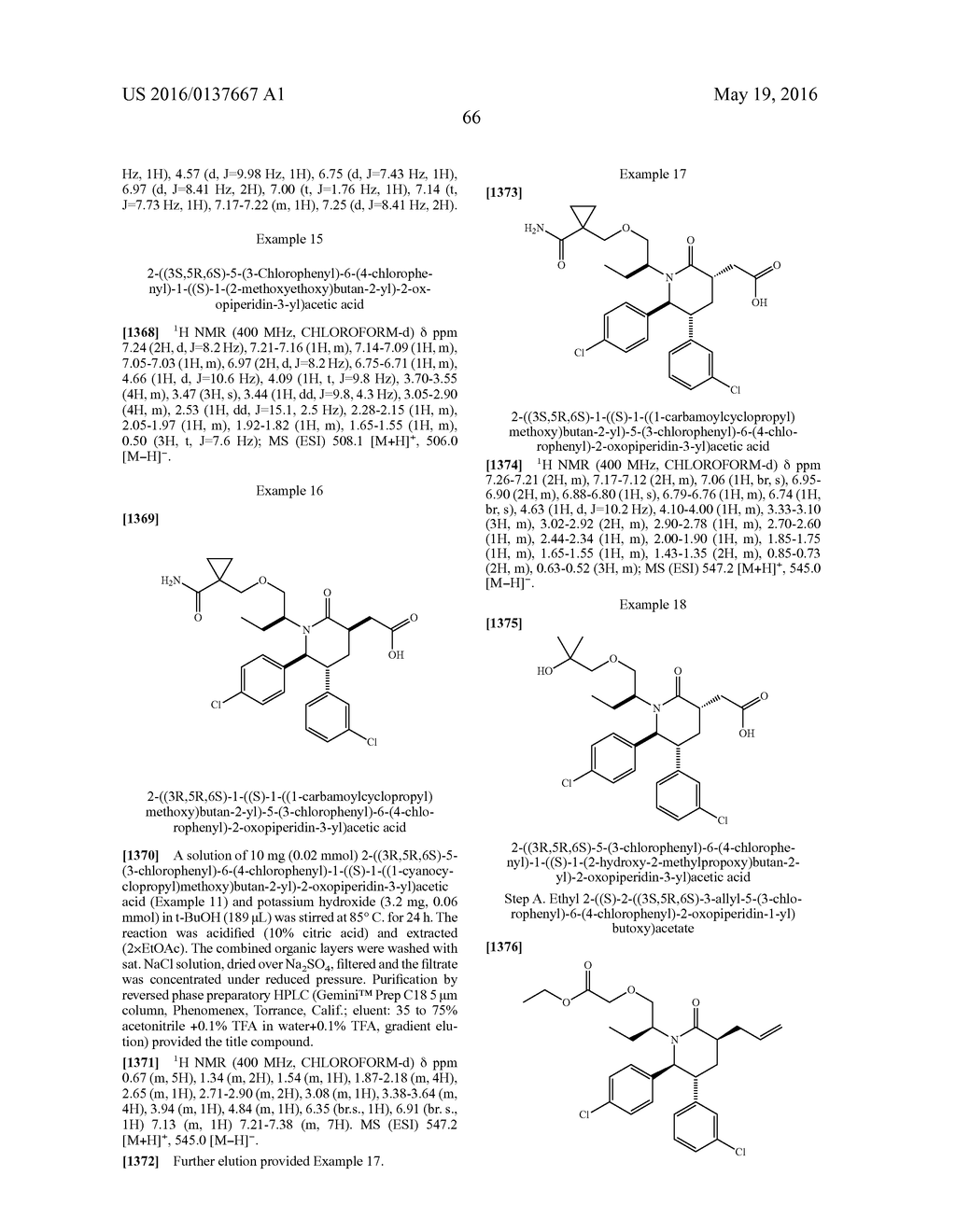 Piperidinone Derivatives as MDM2 Inhibitors for the Treatment of Cancer - diagram, schematic, and image 67