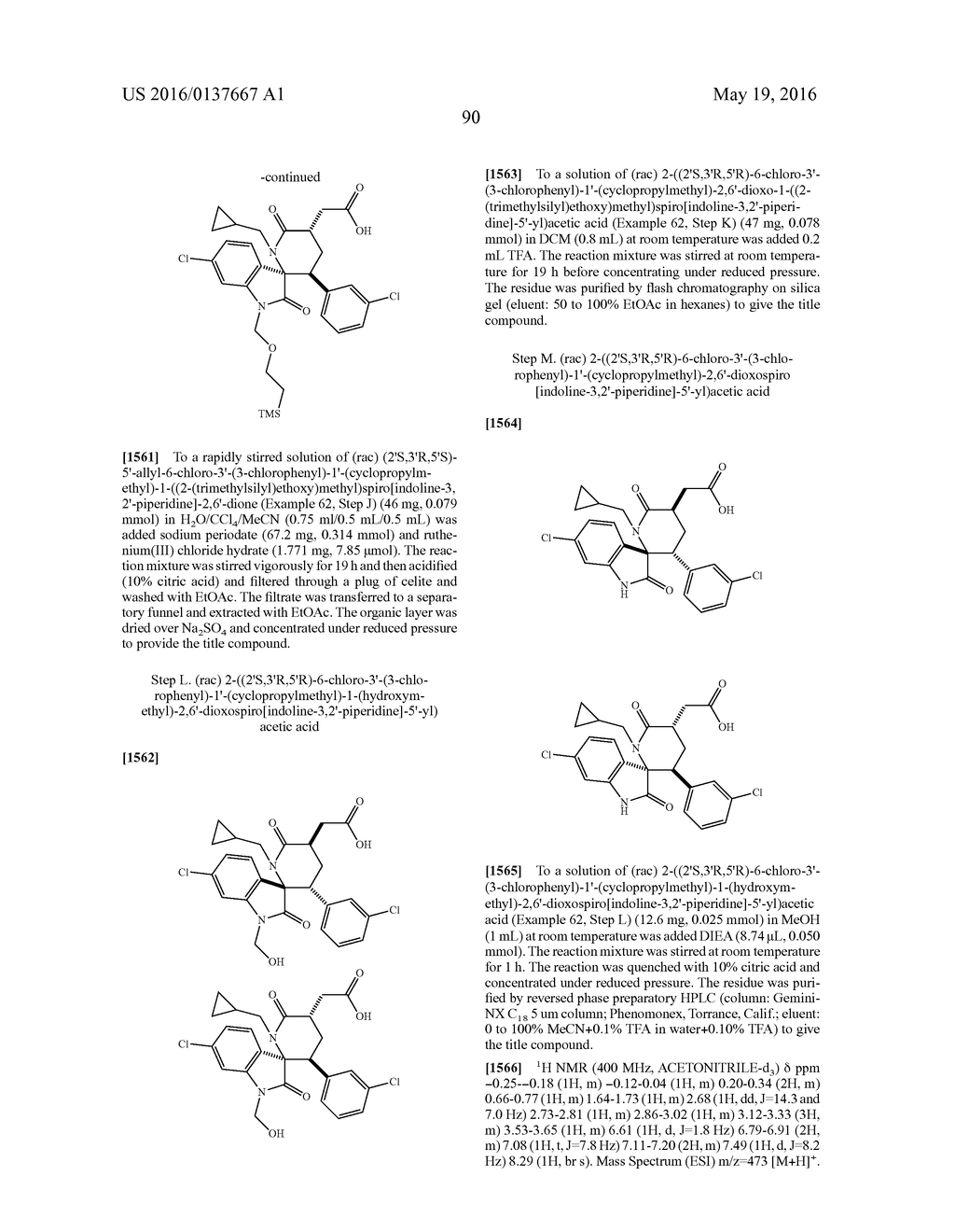 Piperidinone Derivatives as MDM2 Inhibitors for the Treatment of Cancer - diagram, schematic, and image 91