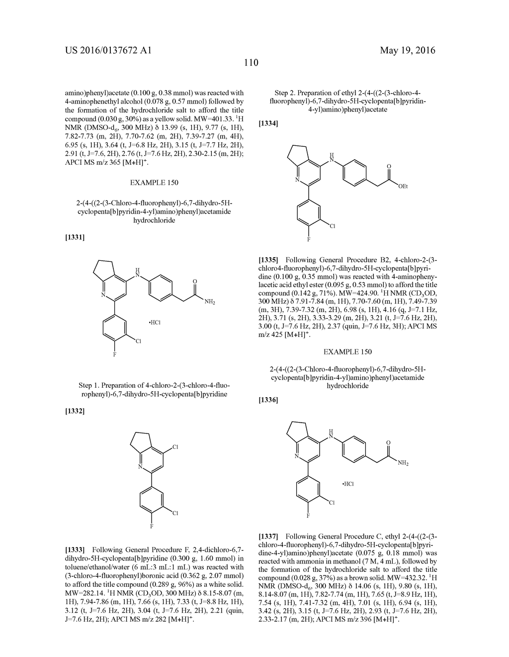 HETEROARYL INHIBITORS OF PDE4 - diagram, schematic, and image 111