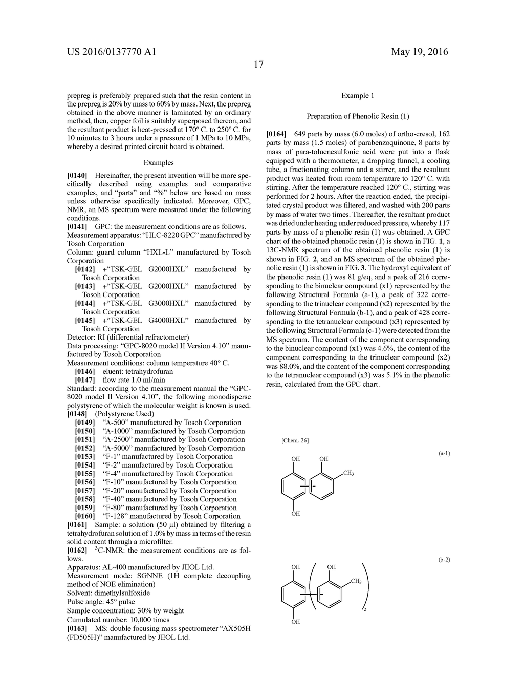 COMPOUND CONTAINING PHENOLIC HYDROXYL GROUP, PHENOLIC RESIN, CURABLE     COMPOSITION, CURED PRODUCT THEREOF, SEMICONDUCTOR SEALING MATERIAL, AND     PRINTED CIRCUIT BOARD - diagram, schematic, and image 22