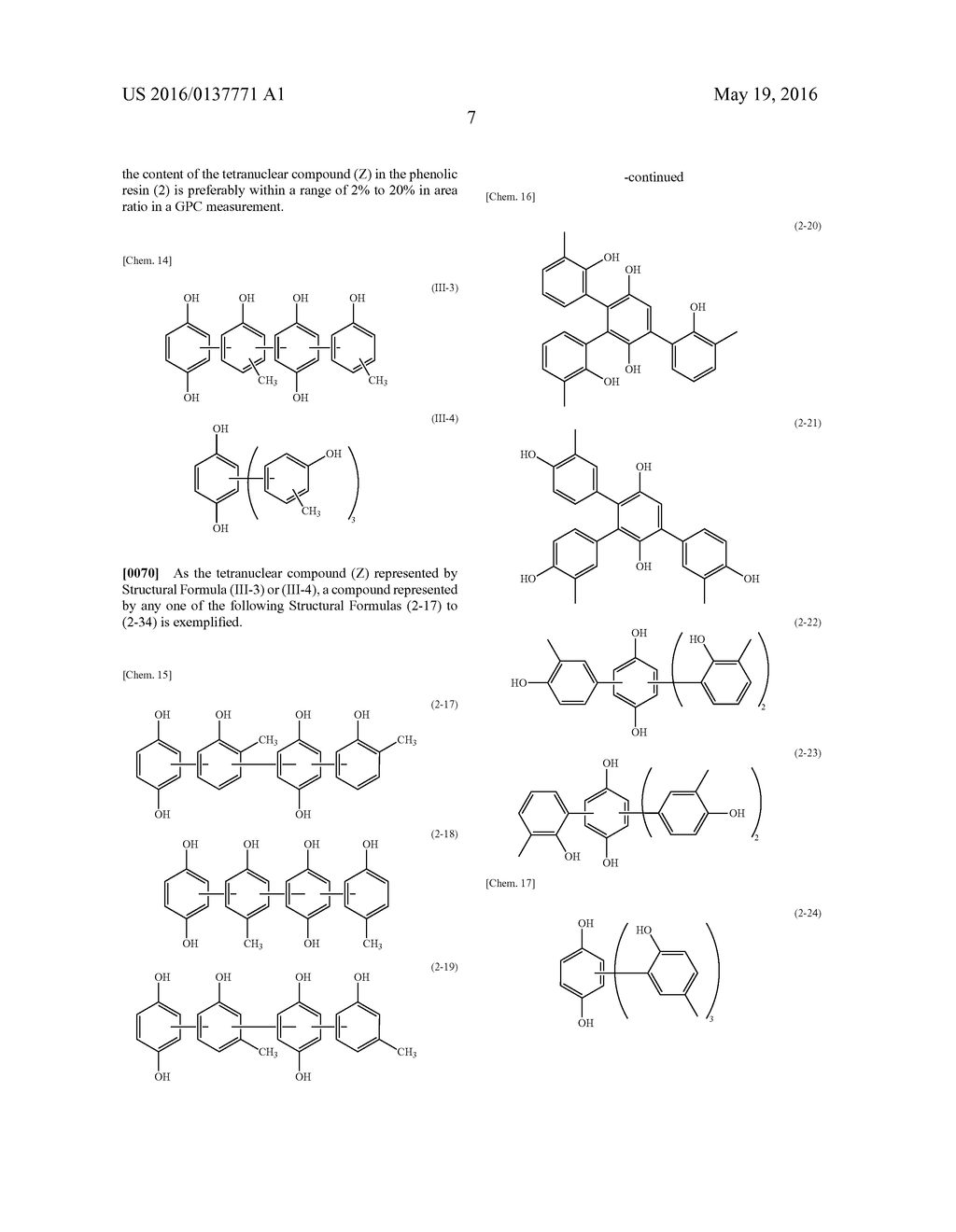 COMPOUND CONTAINING PHENOLIC HYDROXYL GROUP, PHENOLIC RESIN, CURABLE     COMPOSITION, CURED PRODUCT THEREOF, SEMICONDUCTOR SEALING MATERIAL, AND     PRINTED CIRCUIT BOARD - diagram, schematic, and image 12