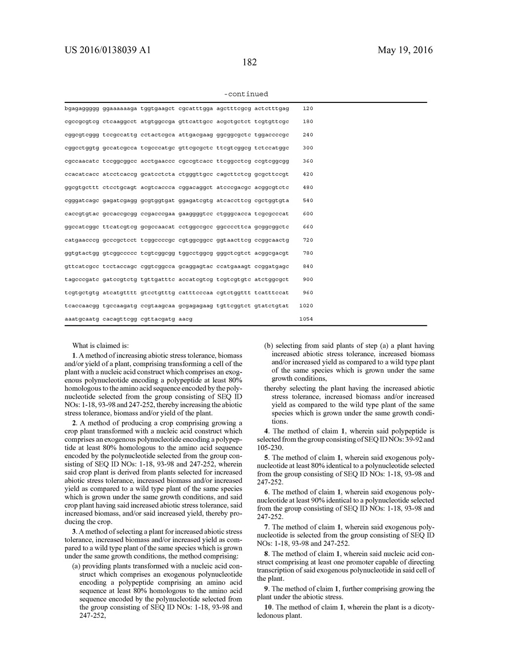 METHODS OF INCREASING ABIOTIC STRESS TOLERANCE AND/OR BIOMASS IN PLANTS - diagram, schematic, and image 192