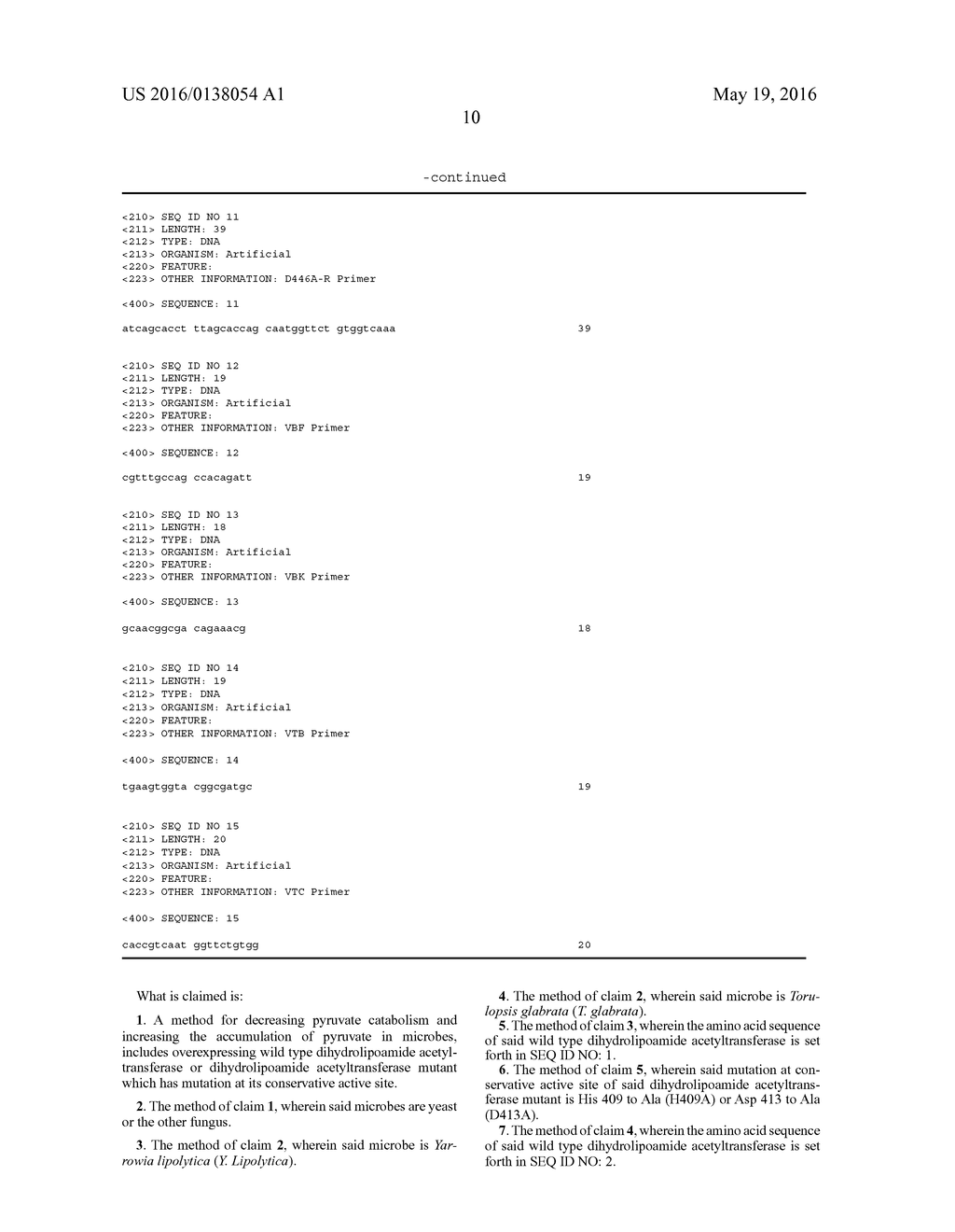 Method for Decreasing Pyruvate Catabolism and Increasing the Accumulation     of Pyruvate in Microbes - diagram, schematic, and image 15