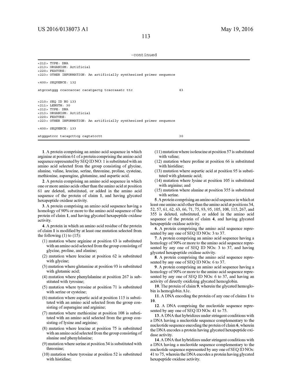 GLYCATED HEXAPEPTIDE OXIDASE AND USE THEREOF - diagram, schematic, and image 121