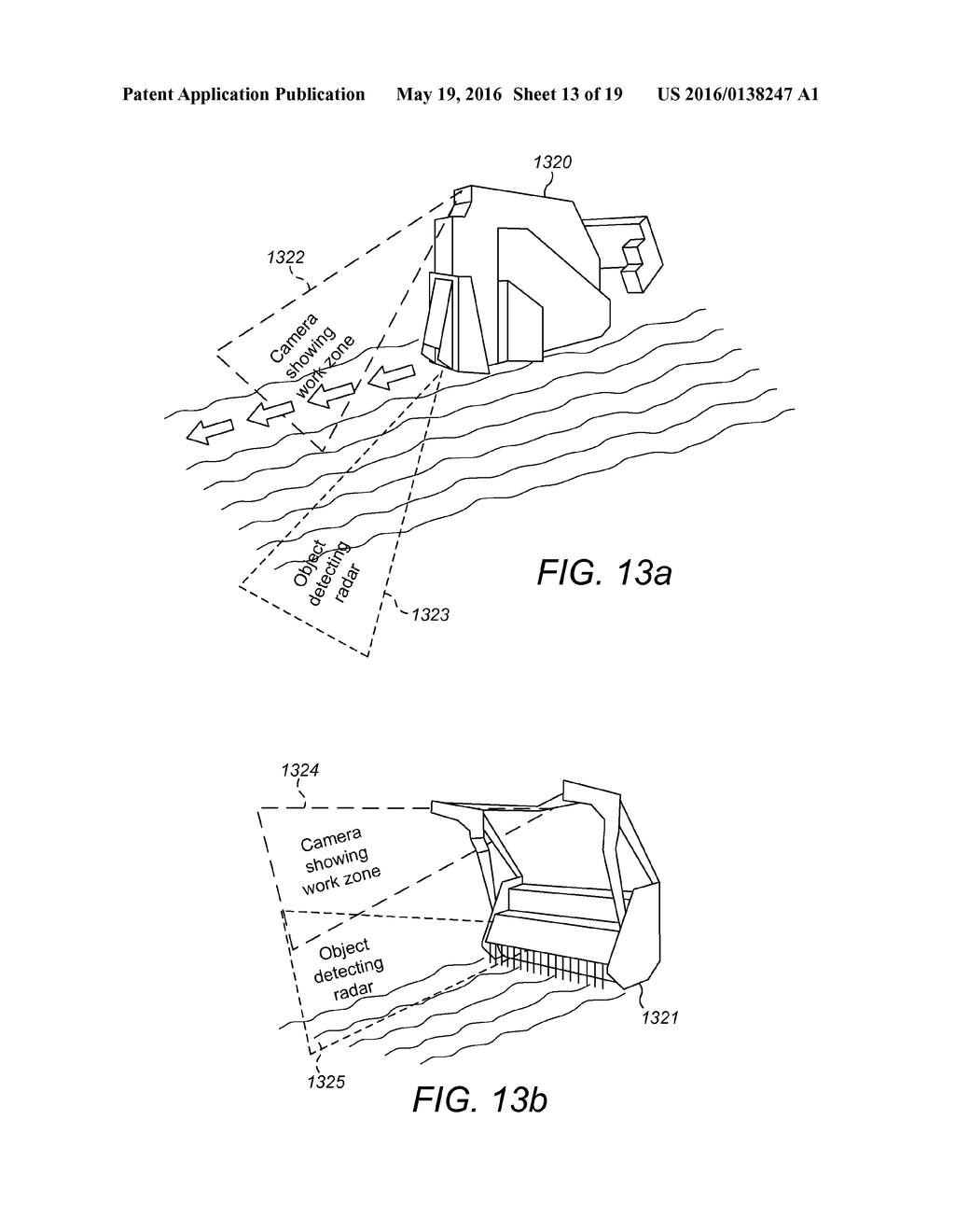 System Using Radar Apparatus for Assisting a User of a Machine of a Kind     Comprising a Body and an Implement - diagram, schematic, and image 14