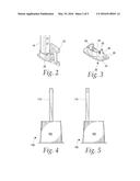 COMPRESSIBLE STAND FOR AWNING WITH DETACHABLE SUPPORT LEG diagram and image