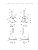 COMPRESSIBLE STAND FOR AWNING WITH DETACHABLE SUPPORT LEG diagram and image