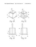 COMPRESSIBLE STAND FOR AWNING WITH DETACHABLE SUPPORT LEG diagram and image