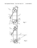 ANGULAR CONTACT SELF-ALIGNING TOROIDAL ROLLING ELEMENT BEARING diagram and image