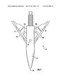 Broadhead pinpusher for replacing broadhead blades diagram and image