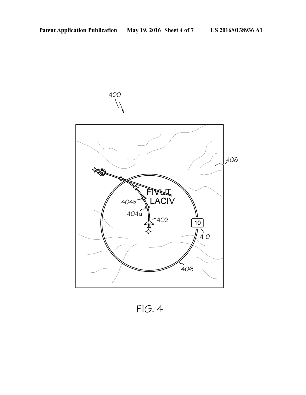 SYSTEM AND DISPLAY ELEMENT FOR DISPLAYING WAYPOINT MARKERS WITH INTEGRATED     ALTITUDE CONSTRAINT INFORMATION - diagram, schematic, and image 05