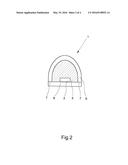 DEVICE FOR DETERMINING TEMPERATURE AS WELL AS MEASURING ARRANGEMENT FOR     DETERMINING FLOW diagram and image