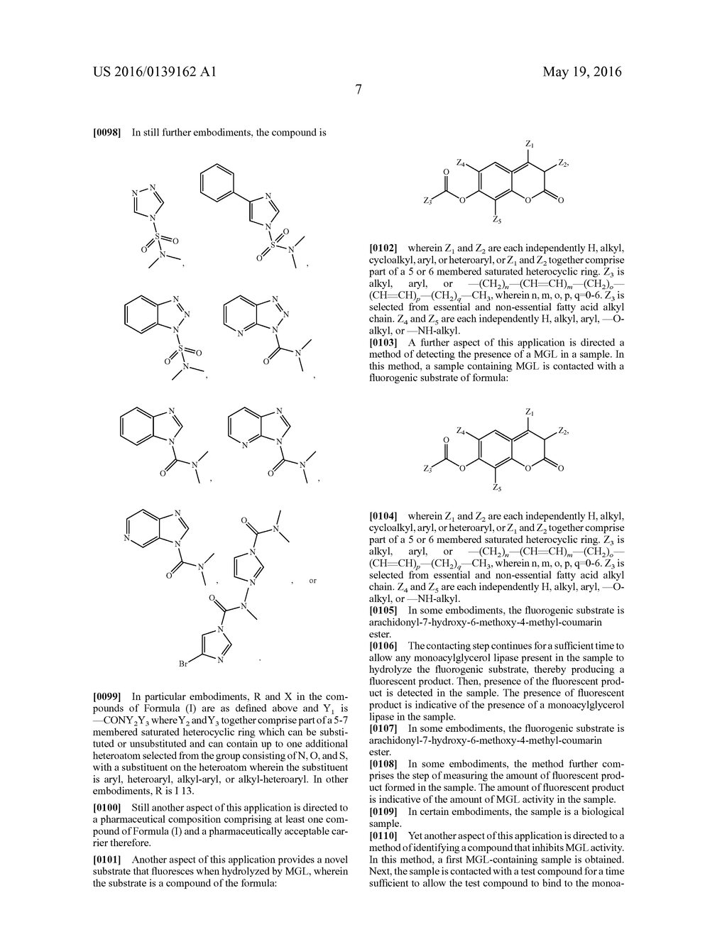 Inhibitors Of Fatty Acid Amide Hydrolase And Monoacylglycerol Lipase For     Modulation Of Cannabinoid Receptors - diagram, schematic, and image 10