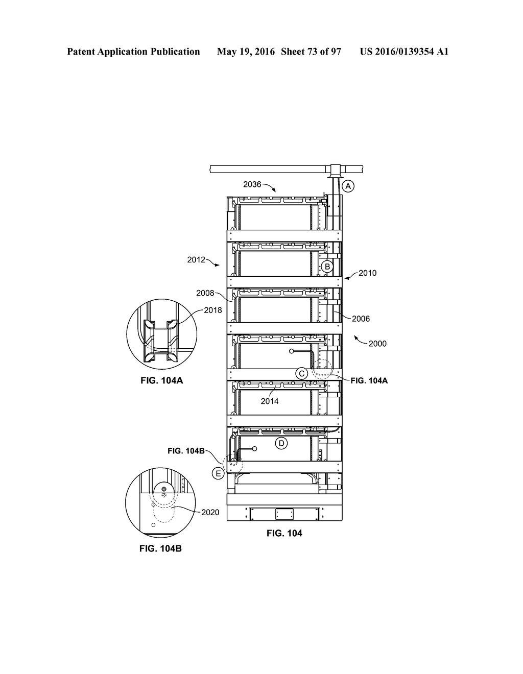 Slidable Fiber Optic Connection Module with Cable Slack Management - diagram, schematic, and image 74