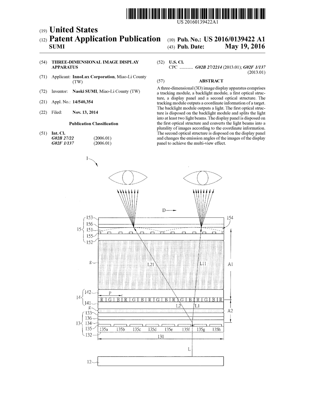 THREE-DIMENSIONAL IMAGE DISPLAY APPARATUS - diagram, schematic, and image 01