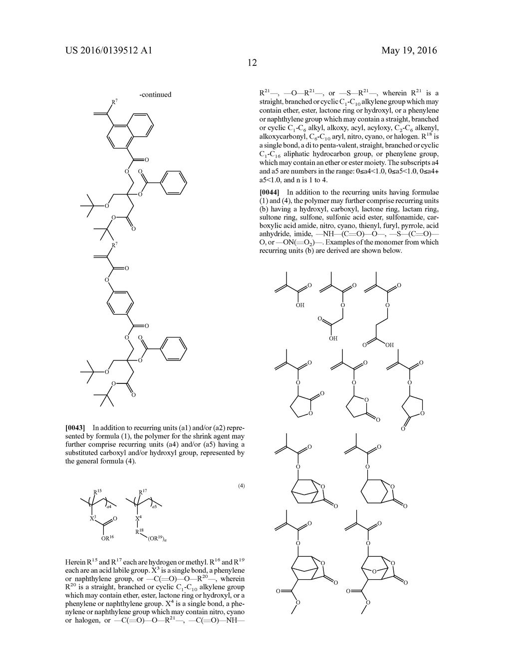 PATTERN FORMING PROCESS AND SHRINK AGENT - diagram, schematic, and image 15