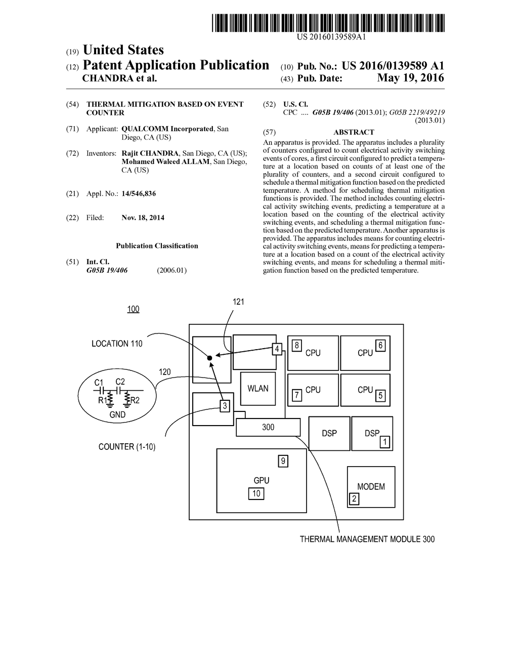 THERMAL MITIGATION BASED ON EVENT COUNTER - diagram, schematic, and image 01