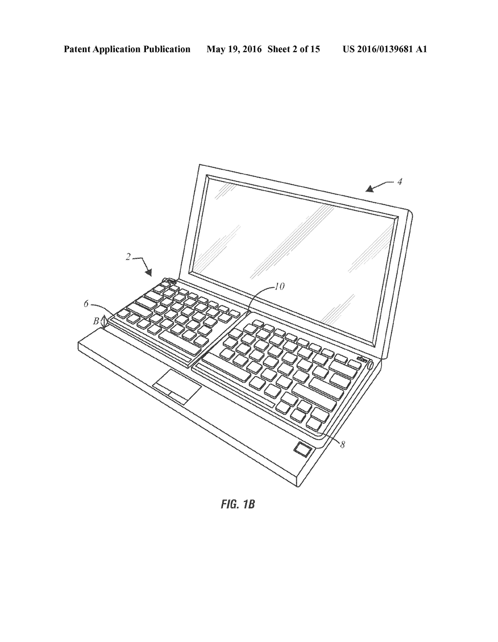 Adjustable Ergonomic Keyboard - diagram, schematic, and image 03