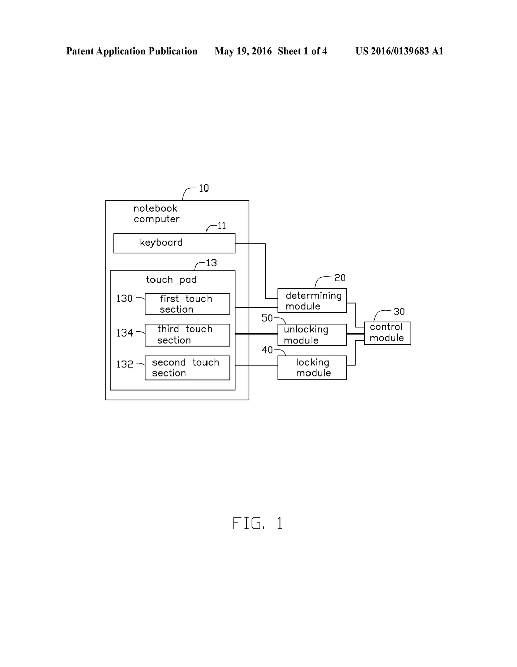 TOUCH PAD CONTROL SYSTEM - diagram, schematic, and image 02