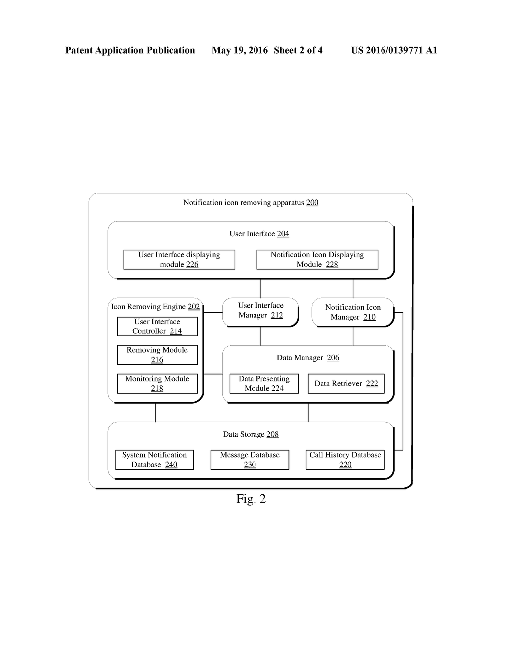 METHOD AND APPARATUS FOR REMOVING NOTIFICATION ICONS - diagram, schematic, and image 03