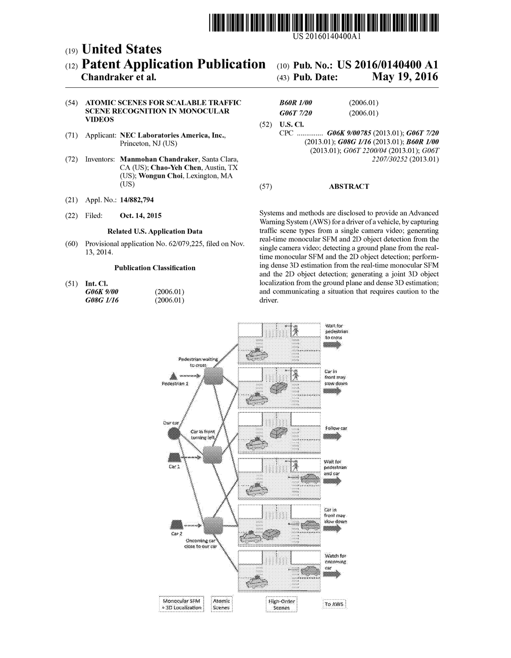 ATOMIC SCENES FOR SCALABLE TRAFFIC SCENE RECOGNITION IN MONOCULAR VIDEOS - diagram, schematic, and image 01