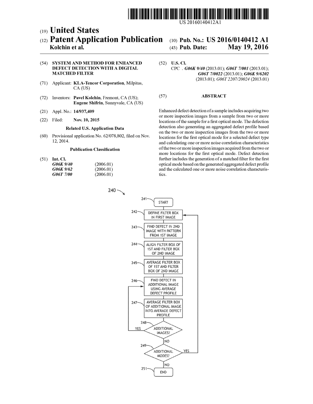 System and Method for Enhanced Defect Detection with a Digital Matched     Filter - diagram, schematic, and image 01