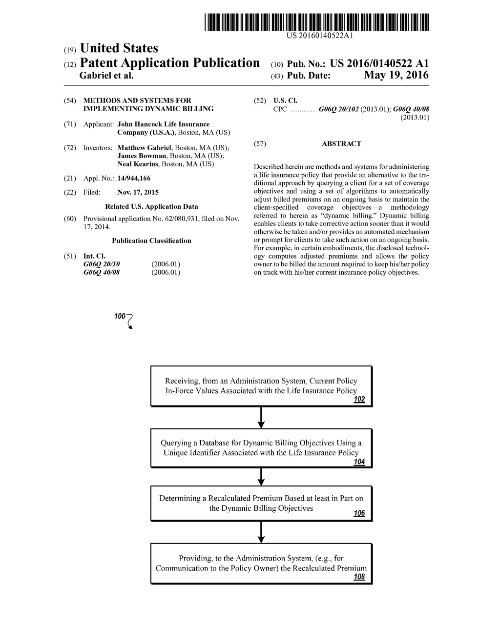 METHODS AND SYSTEMS FOR IMPLEMENTING DYNAMIC BILLING - diagram, schematic, and image 01