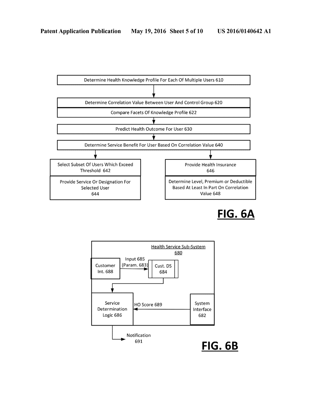 SYSTEM AND METHOD FOR PROVIDING A HEALTH SERVICE BENEFIT BASED ON A     KNOWLEDGE-BASED PREDICTION OF A PERSON'S HEALTH - diagram, schematic, and image 06