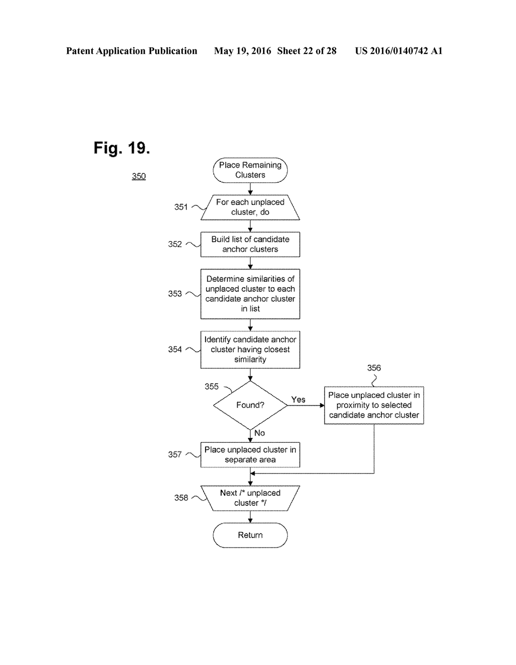 Computer-Implemented System And Method For Placing Groups Of Document     Clusters Into A Display - diagram, schematic, and image 23