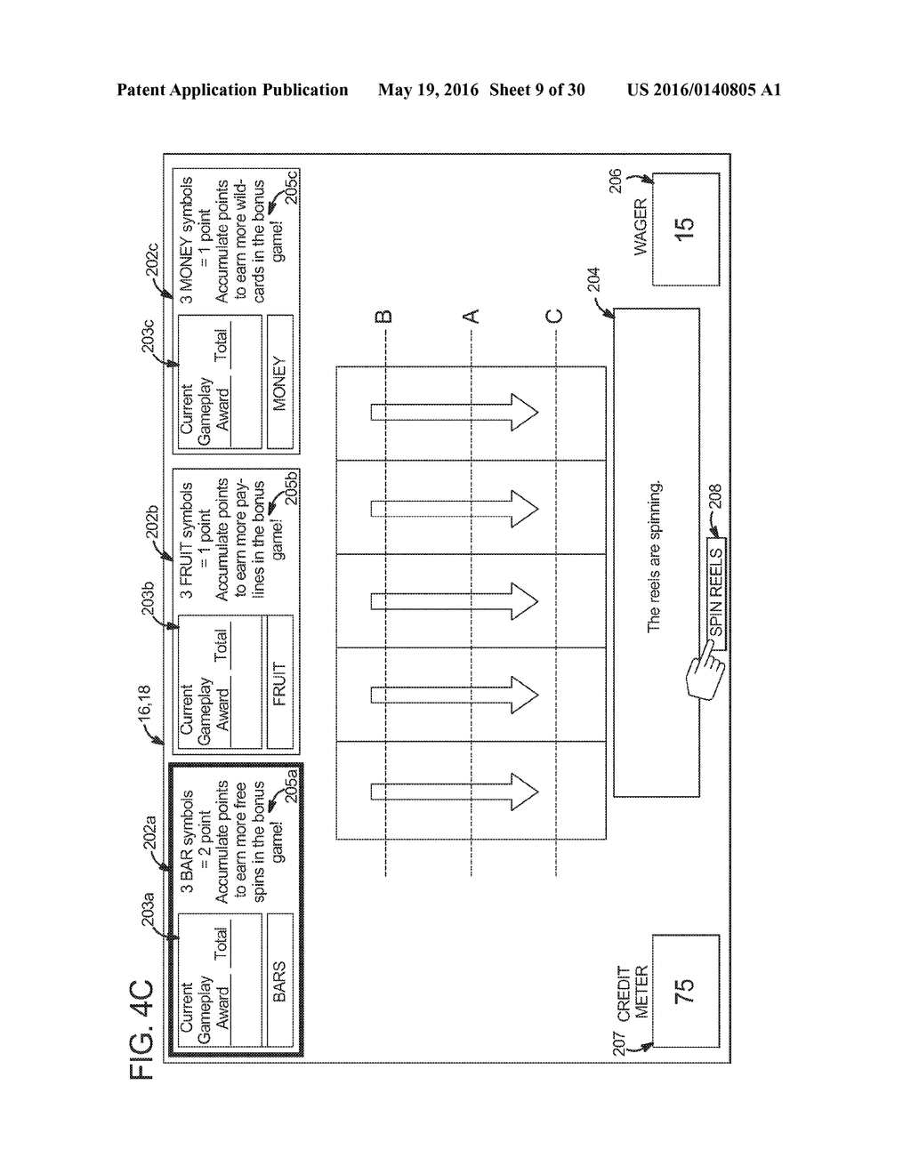 GAMING SYSTEM, GAMING DEVICE AND METHOD PROVIDING ACCUMULATION GAME - diagram, schematic, and image 10