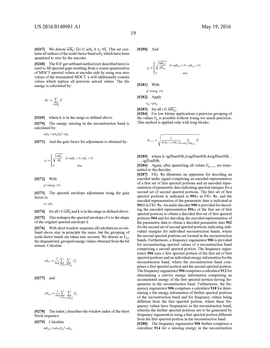 APPARATUS AND METHOD FOR DECODING OR ENCODING AN AUDIO SIGNAL USING ENERGY     INFORMATION VALUES FOR A RECONSTRUCTION BAND - diagram, schematic, and image 49