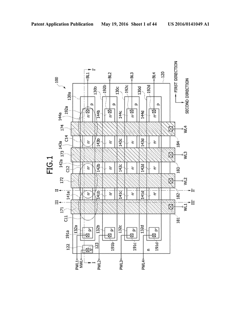 ANTI-FUSE TYPE ONE-TIME PROGRAMMABLE MEMORY CELL ARRAY AND METHOD OF     OPERATING THE SAME - diagram, schematic, and image 02