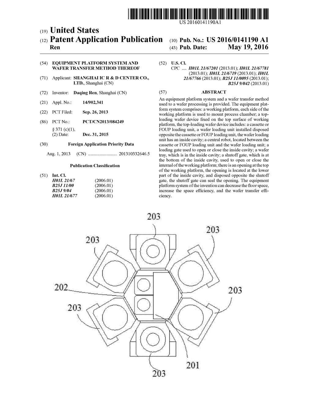 EQUIPMENT PLATFORM SYSTEM AND WAFER TRANSFER METHOD THEREOF - diagram, schematic, and image 01