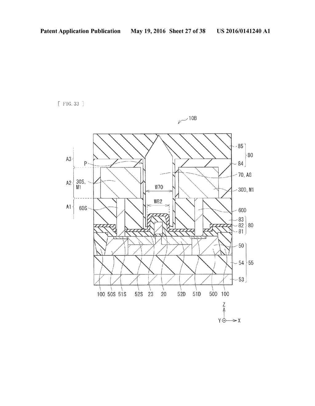 FIELD-EFFECT TRANSISTOR, METHOD OF MANUFACTURING THE SAME, AND     RADIO-FREQUENCY DEVICE - diagram, schematic, and image 28