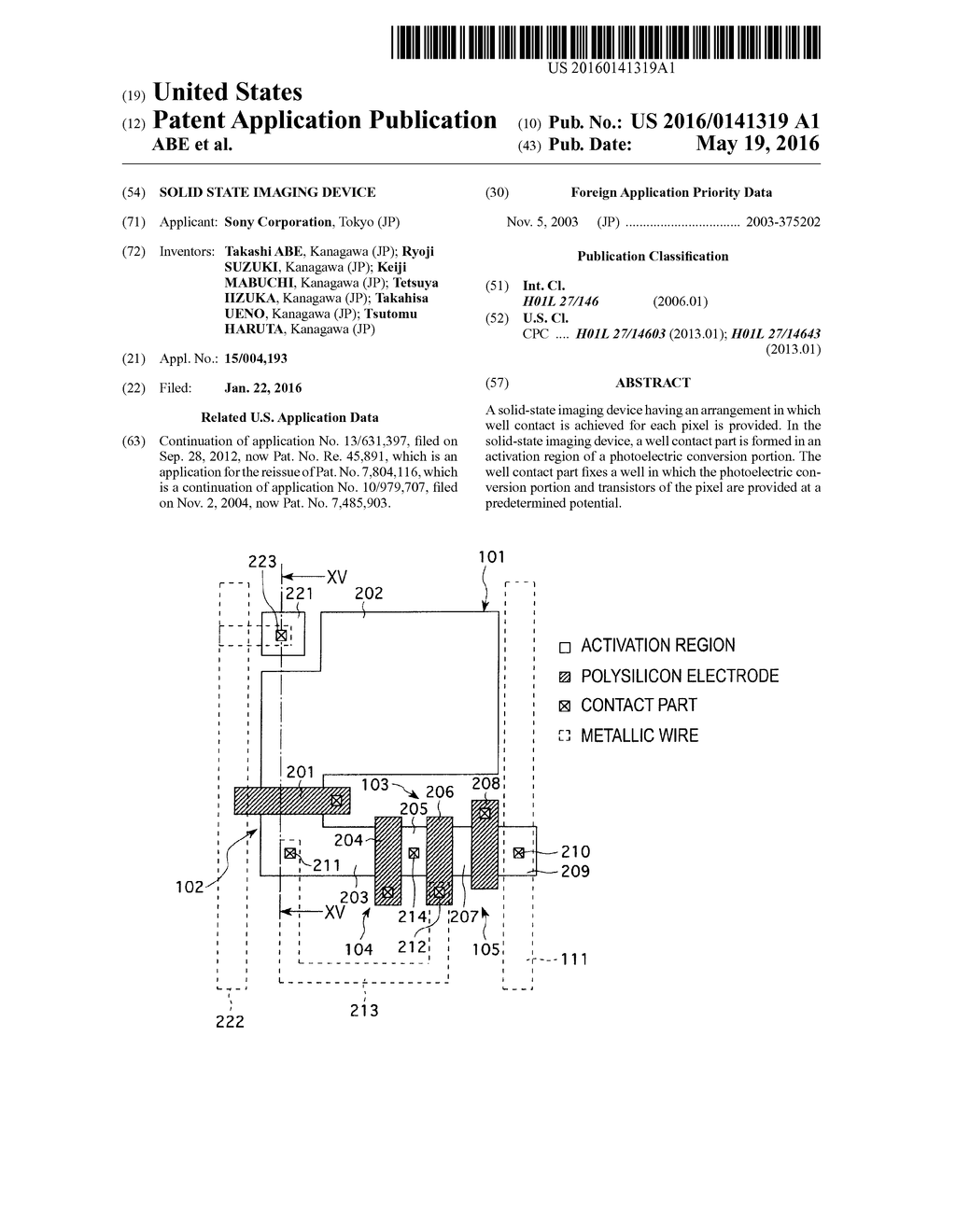 SOLID STATE IMAGING DEVICE - diagram, schematic, and image 01