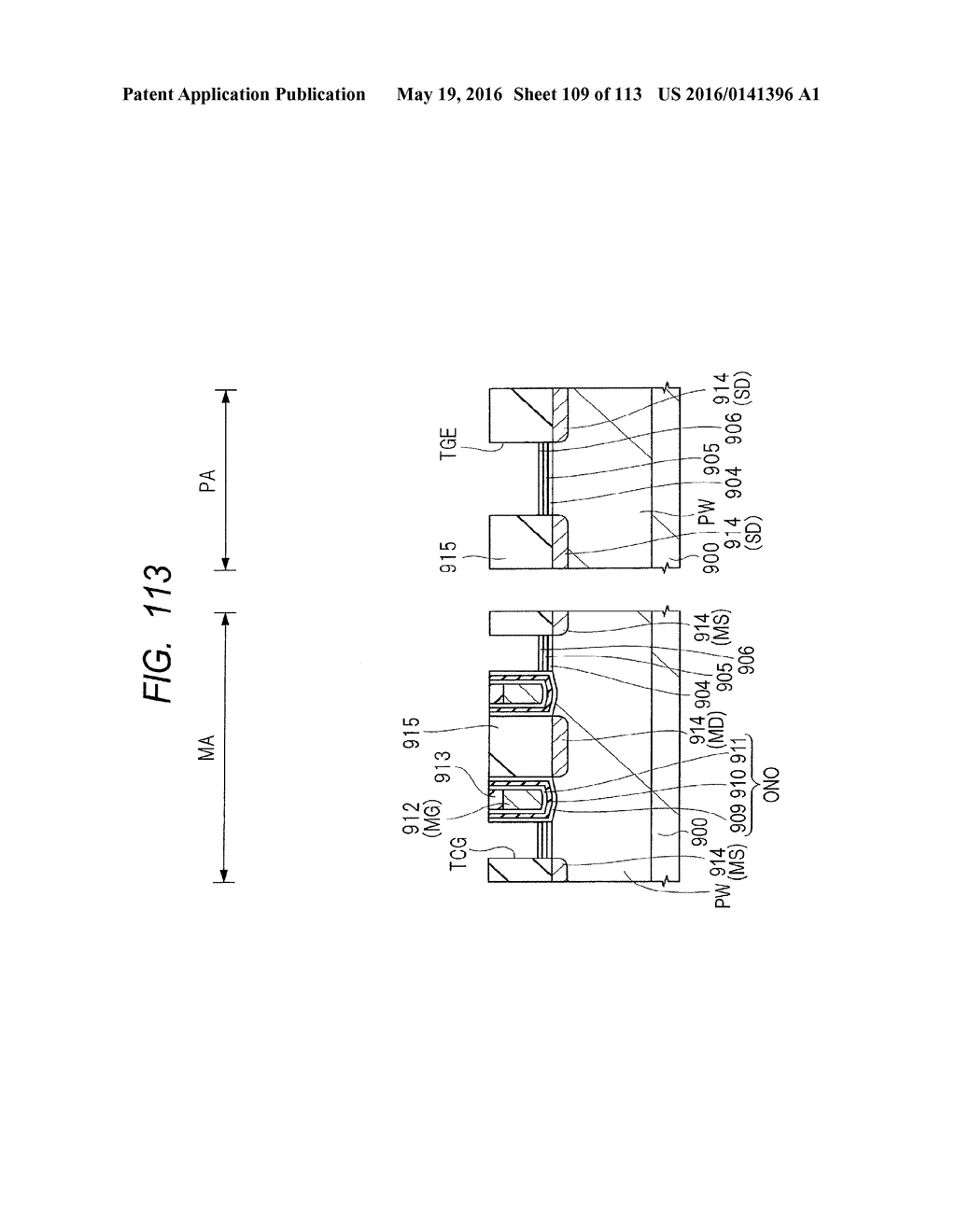 SEMICONDUCTOR DEVICE AND METHOD OF MANUFACTURING SAME - diagram, schematic, and image 110