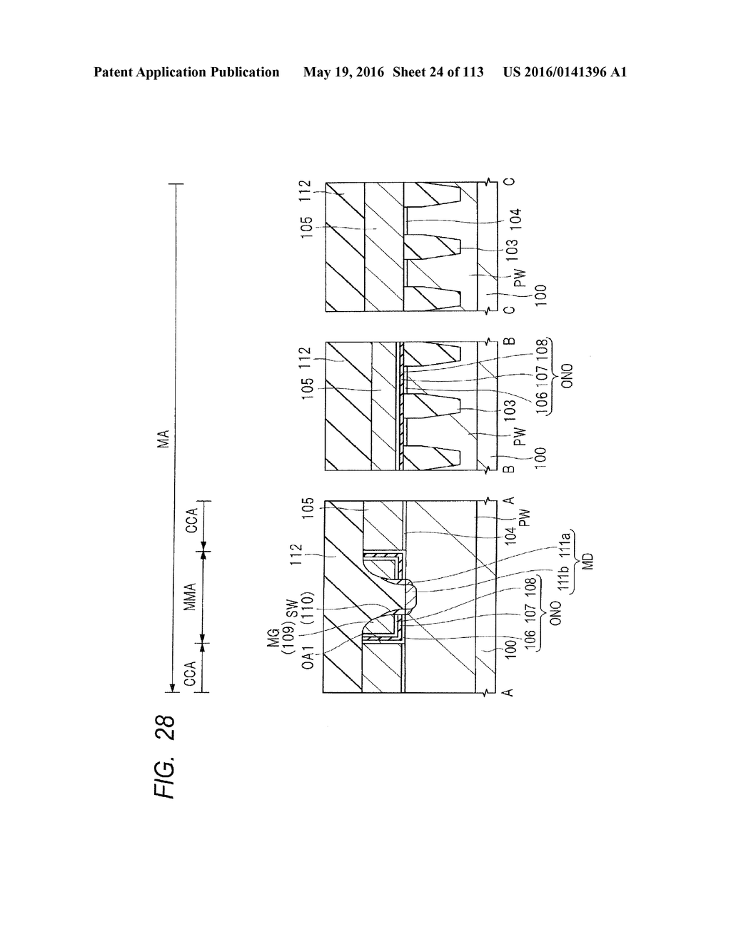 SEMICONDUCTOR DEVICE AND METHOD OF MANUFACTURING SAME - diagram, schematic, and image 25