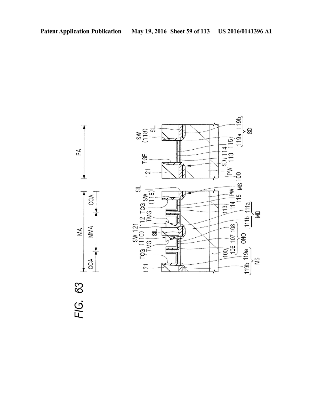 SEMICONDUCTOR DEVICE AND METHOD OF MANUFACTURING SAME - diagram, schematic, and image 60