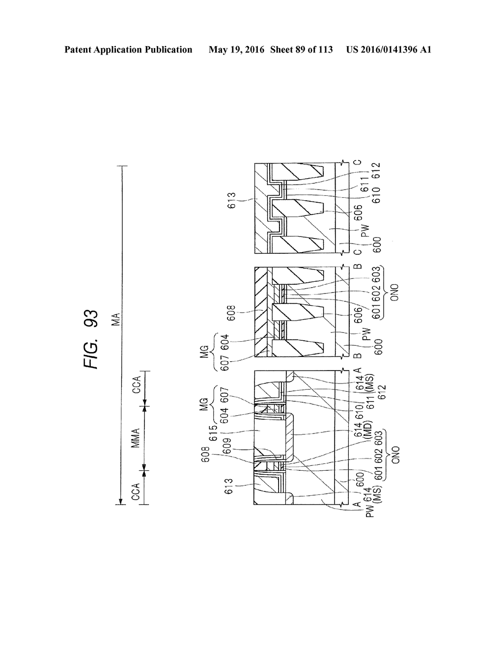 SEMICONDUCTOR DEVICE AND METHOD OF MANUFACTURING SAME - diagram, schematic, and image 90