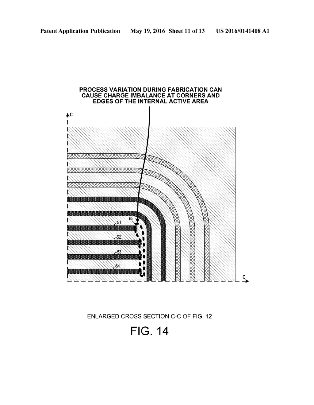 SUPER JUNCTION FIELD EFFECT TRANSISTOR WITH INTERNAL FLOATING RING - diagram, schematic, and image 12