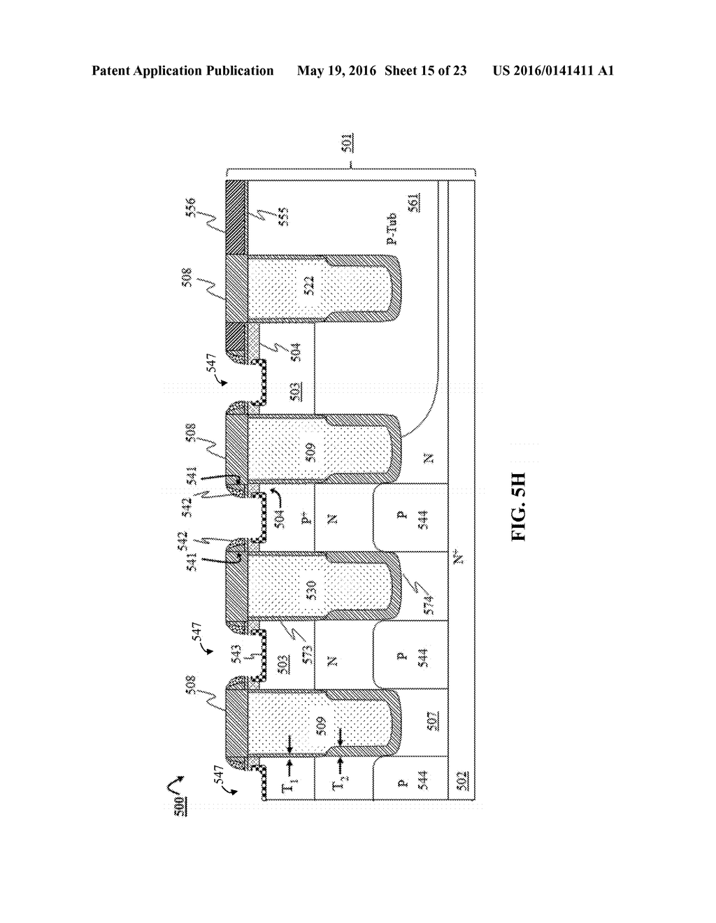 HIGH FREQUENCY SWITCHING MOSFETS WITH LOW OUTPUT CAPACITANCE USING A     DEPLETABLE P-SHIELD - diagram, schematic, and image 16