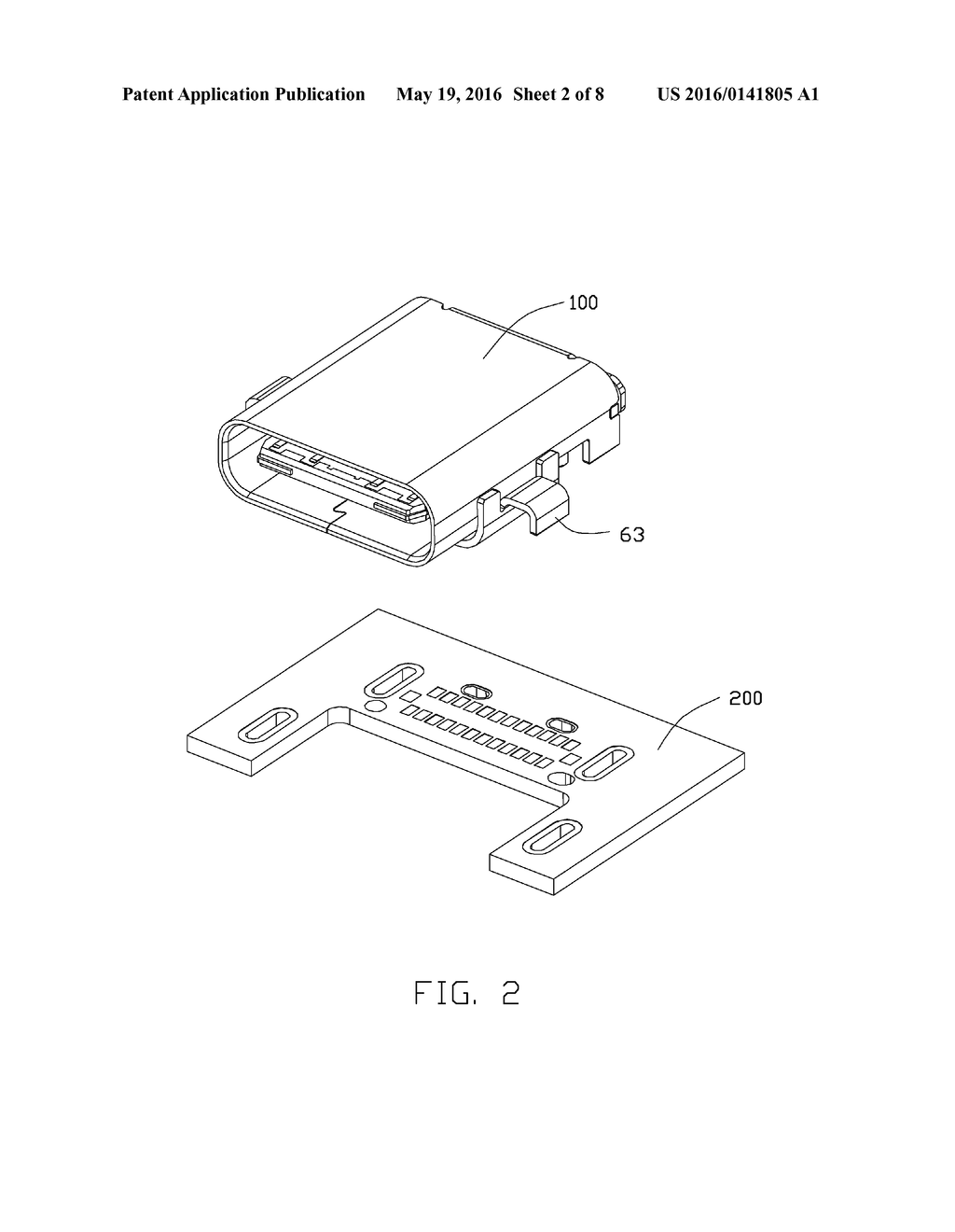 RECEPTACLE CONNECTOR HAVING IMPROVED INSULATIVE HOUSING - diagram, schematic, and image 03