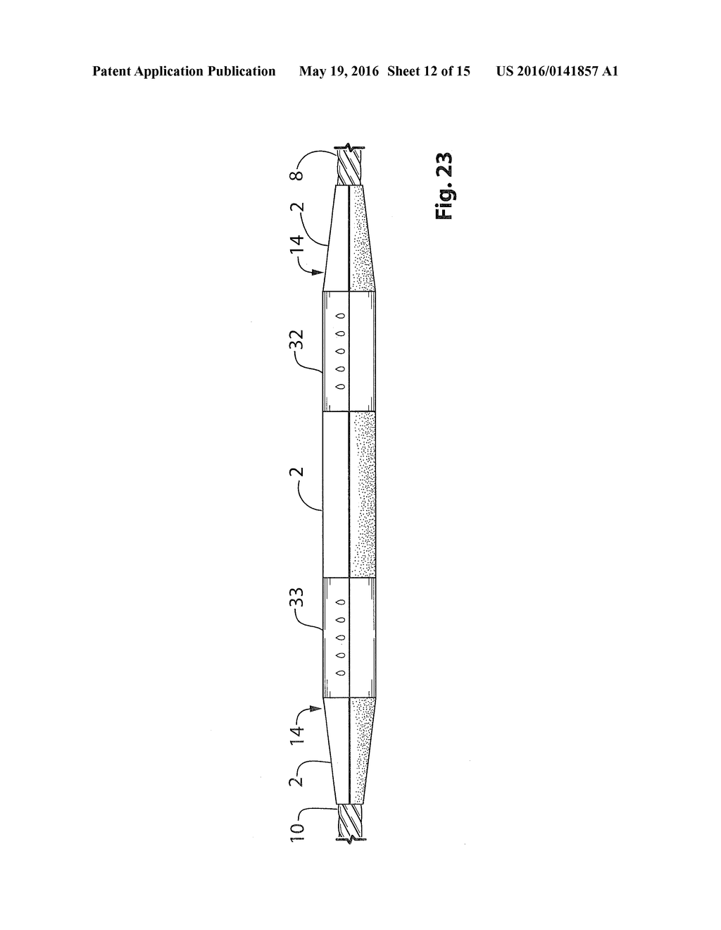 METHOD AND APPARATUS FOR SUPPORTING A PERMANENT CABLE SPLICE DURING CABLE     INSTALLATION - diagram, schematic, and image 13