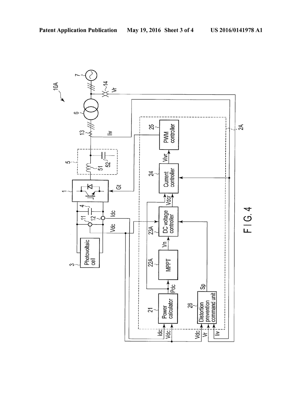 CONTROL APPARATUS FOR PHOTOVOLTAIC INVERTER - diagram, schematic, and image 04