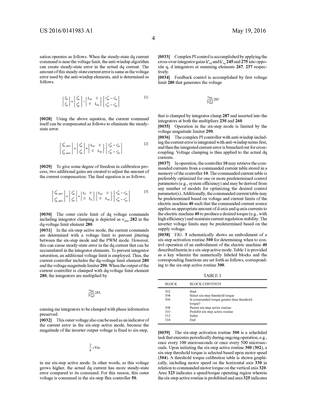 METHOD AND APPARATUS FOR CONTROLLING AN ELECTRIC MACHINE IN A SIX-STEP     MODE - diagram, schematic, and image 08