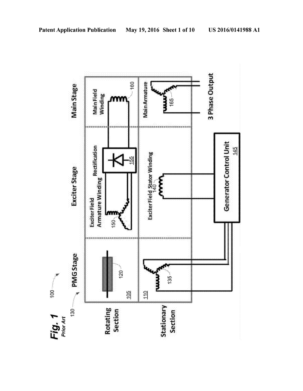 System and Method For Generator Main Field Energy Extraction - diagram, schematic, and image 02