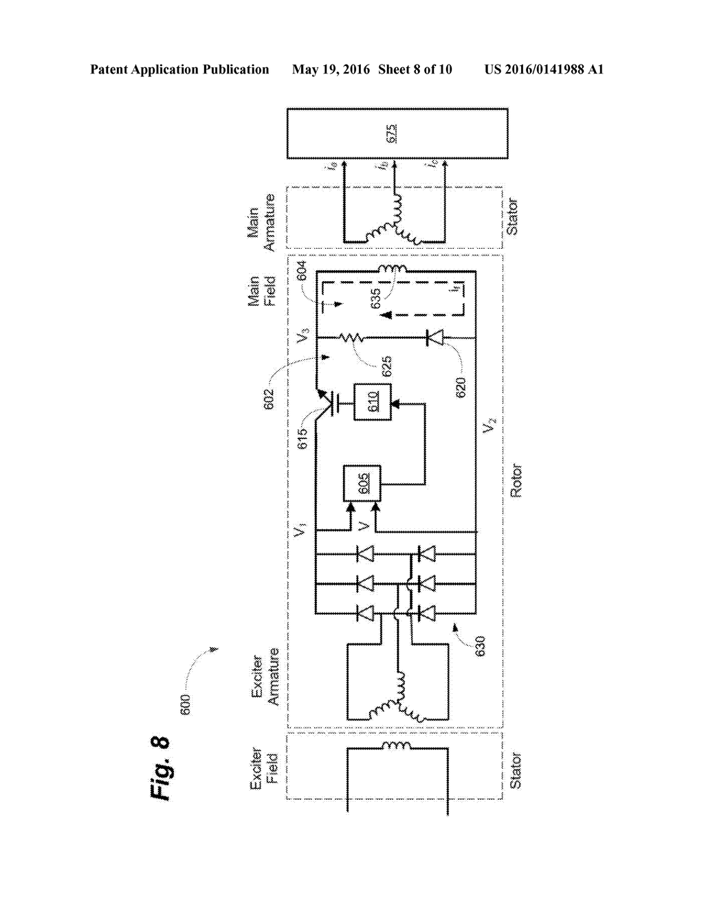 System and Method For Generator Main Field Energy Extraction - diagram, schematic, and image 09