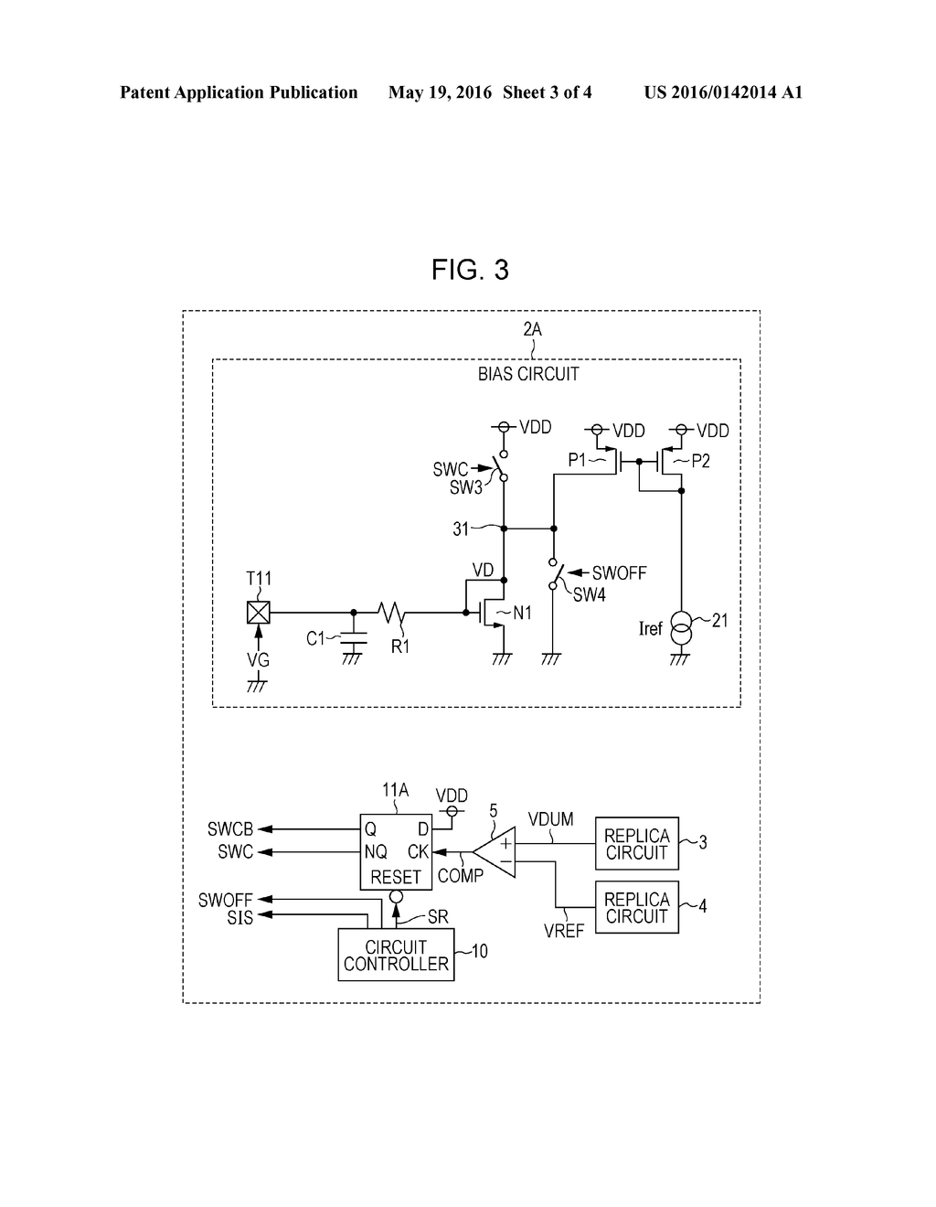 BIAS CIRCUIT FOR USE WITH AMPLIFIER CIRCUIT, CONTROL METHOD THEREOF, AND     SIGNAL AMPLIFIER - diagram, schematic, and image 04