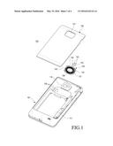 PORTABLE TERMINAL HAVING A WIRELESS  CHARGER COIL AND AN ANTENNA ELEMENT     ON THE SAME PLANE diagram and image