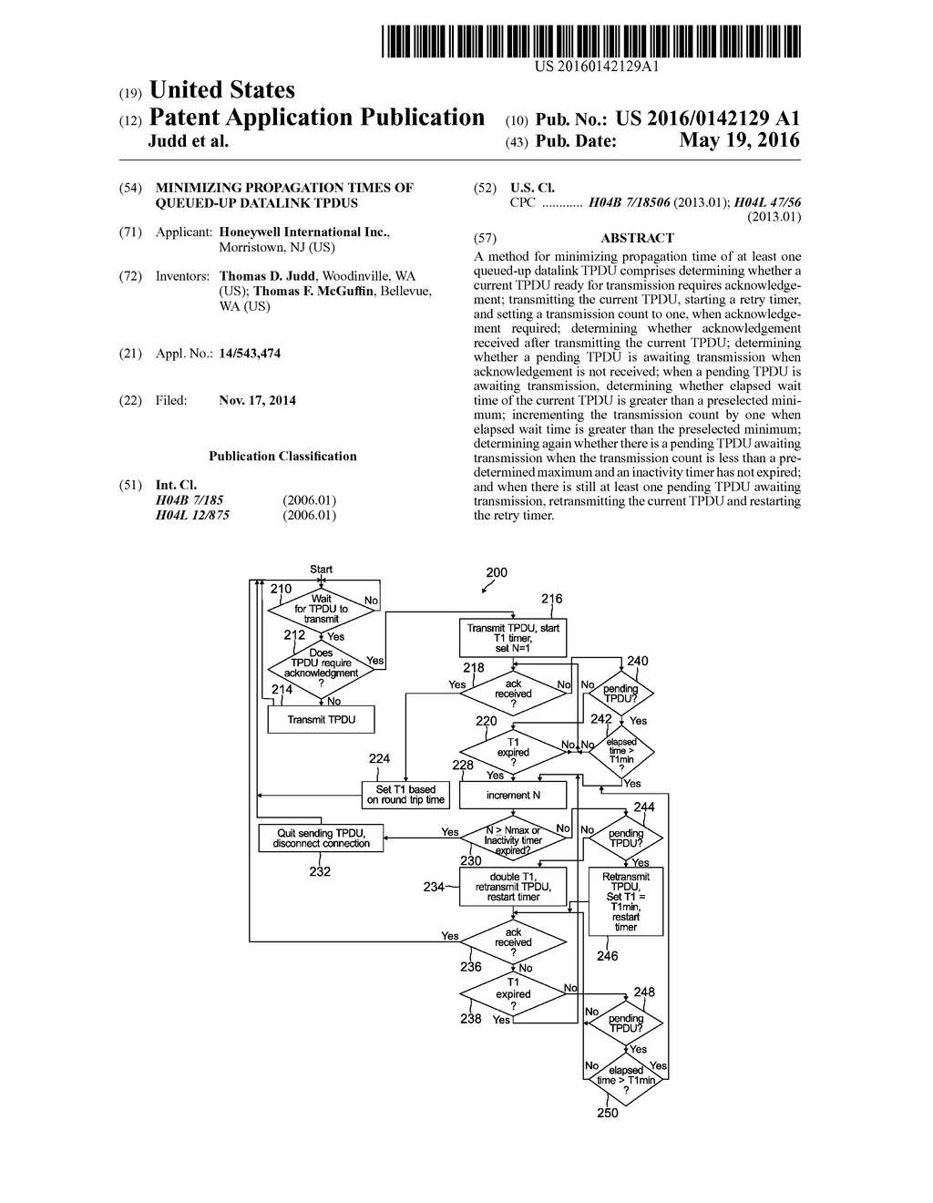 MINIMIZING PROPAGATION TIMES OF QUEUED-UP DATALINK TPDUS - diagram, schematic, and image 01